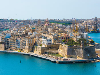 panoramic view of an island city places to visit in malta