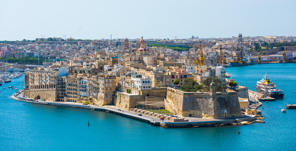 panoramic view of an island city places to visit in malta
