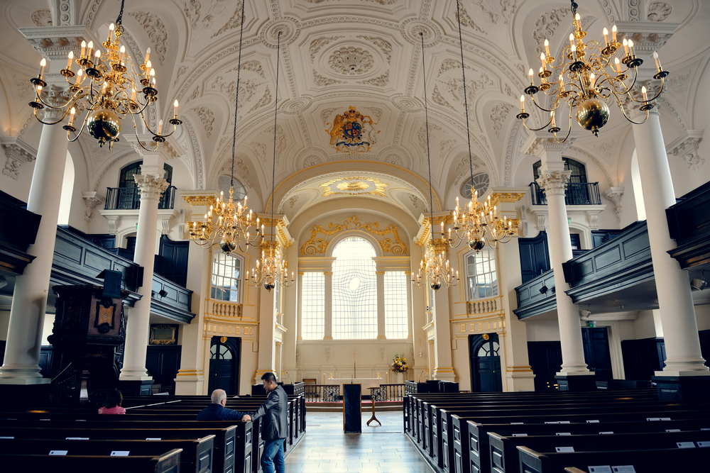 Inside the St. Martin in the Fields Church
