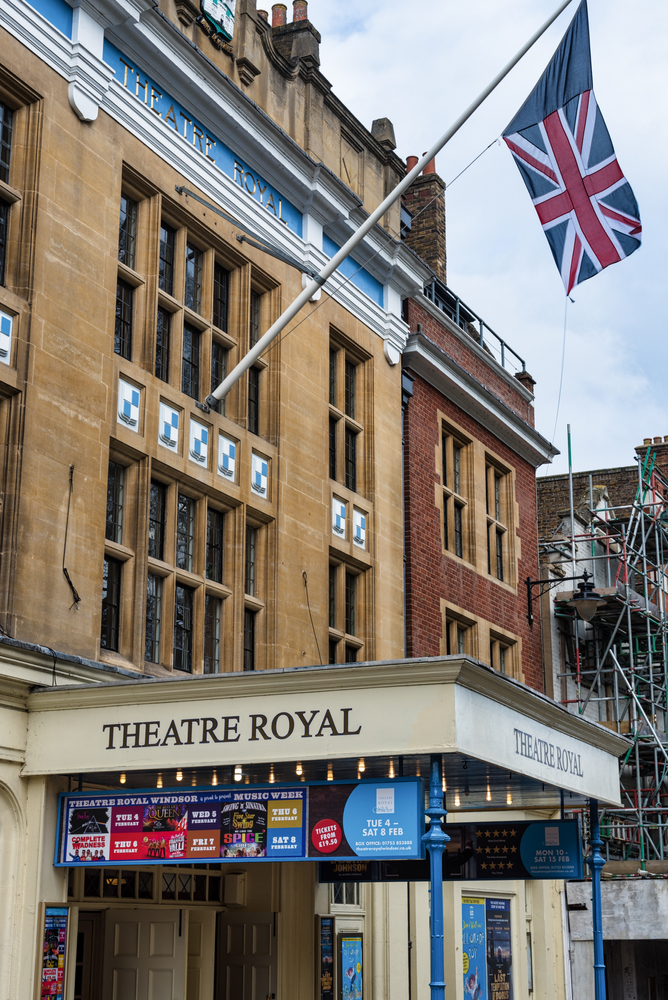 The Theatre Royal in the town of Windsor. One of the things to do in Windsor London