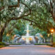 park with a fountain best things to do in savannah