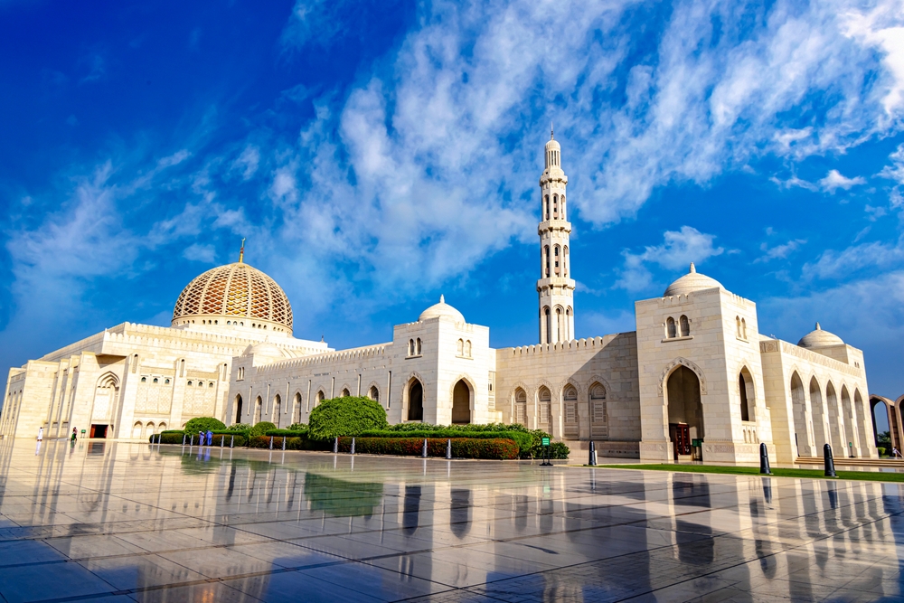 Sultan Qaboos Grand Mosque in Muscat, Oman