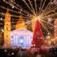 christmas market with giant christmas tree christmas vacation ideas