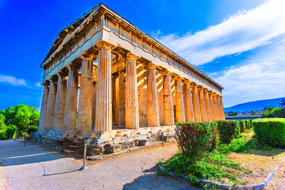 Temple of Hephaestus, Ancient Greek ruins. The article is about 2 days in Athens.