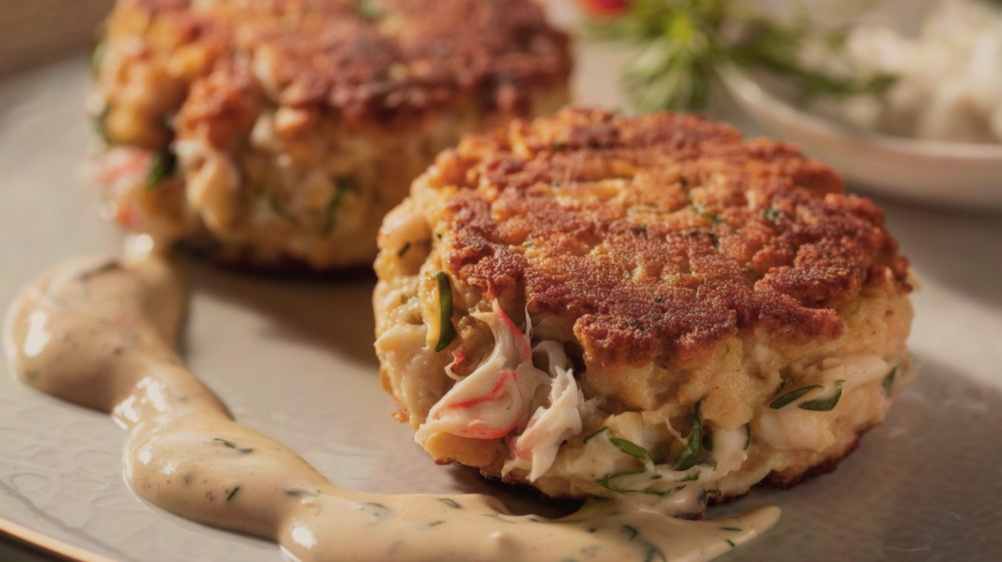 crab cakes on a plate baltimore inner harbour