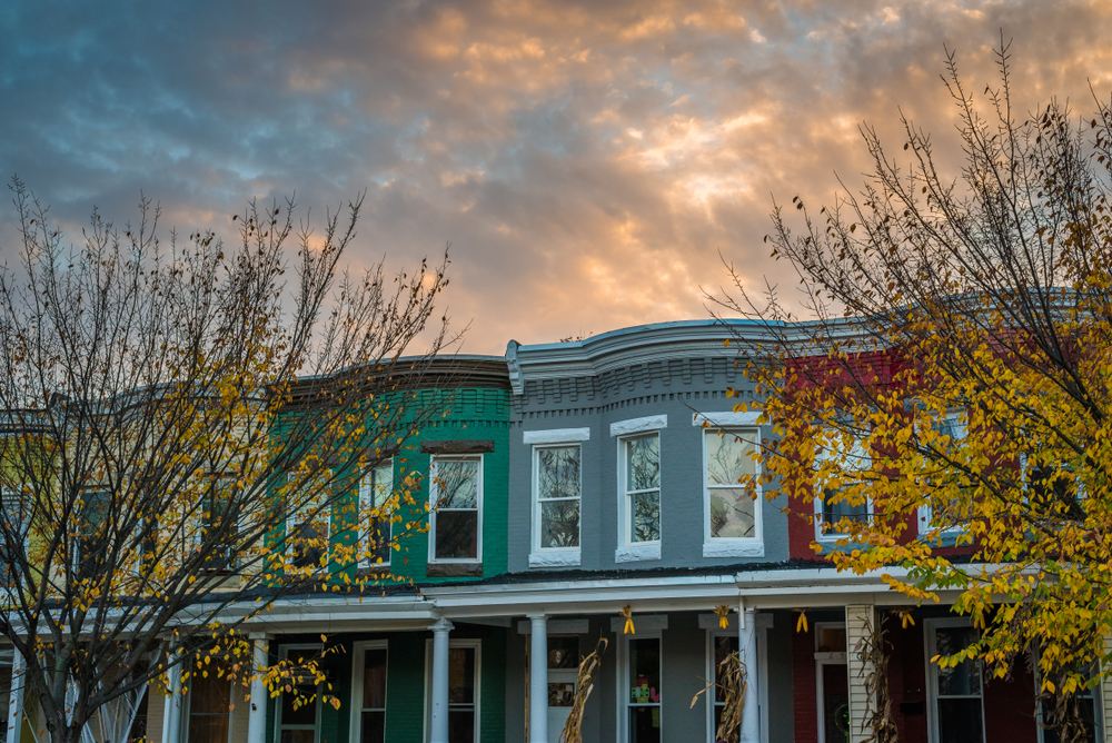 colorful row houses